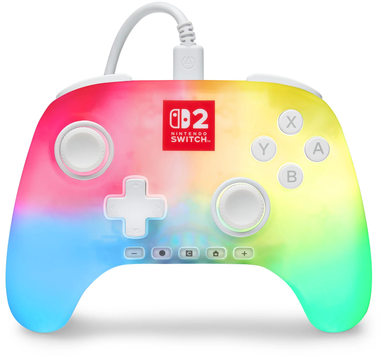 POWERA Advantage Lumectra vezetékes Nintendo Switch 2 kontroller (Fehér)