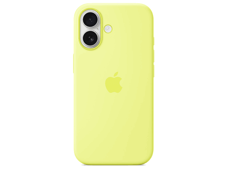 Apple Funda de silicona con MagSafe, Para iPhone 17, Compatible correa Crossbody, Amarillo neón