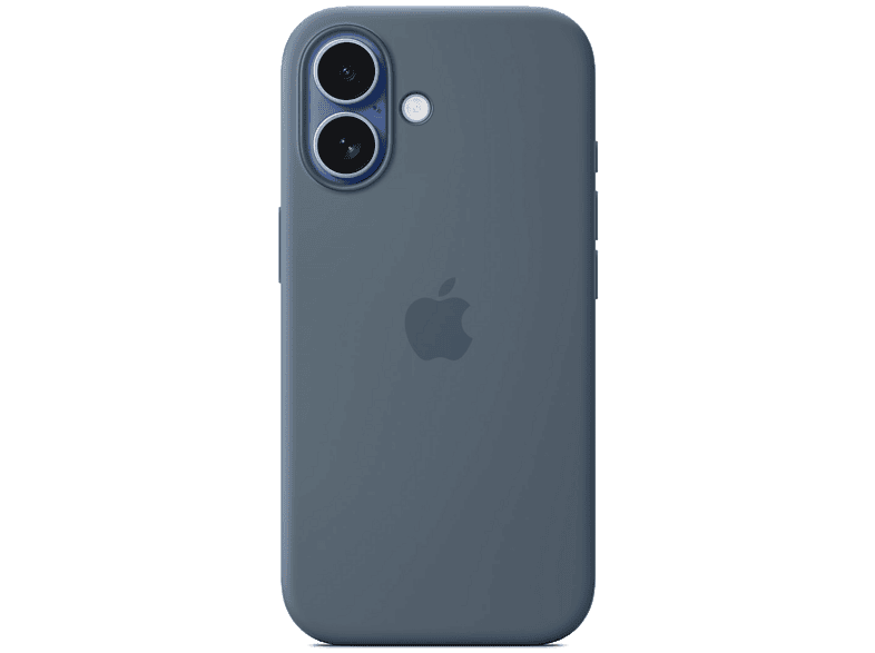 Apple Funda de silicona con MagSafe, Para iPhone 17, Compatible correa Crossbody, Azul náutico