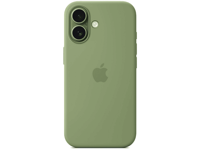 Apple Funda de silicona con MagSafe, Para iPhone 17, Compatible correa Crossbody, Musgo claro
