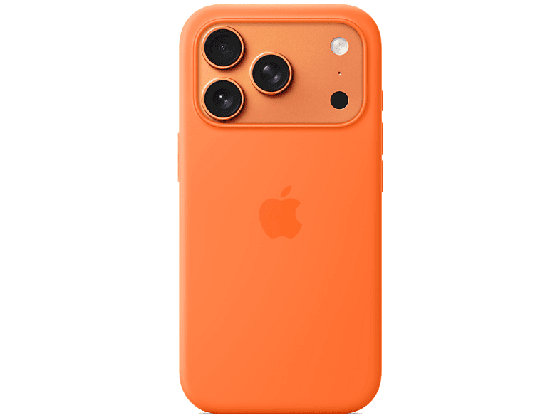 Apple Funda de silicona con MagSafe, Para iPhone 17 Pro Max, Compatible correa Crossbody, Naranja