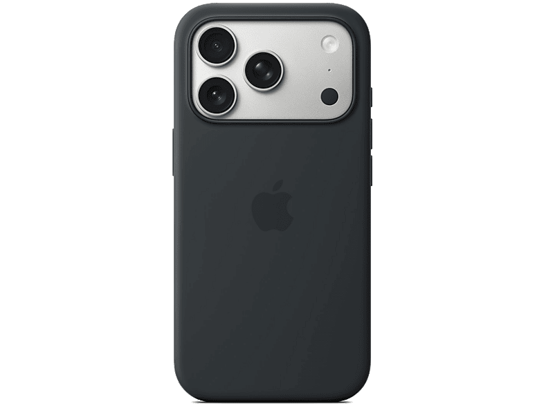 Apple Funda de silicona con MagSafe, Para iPhone 17 Pro Max, Compatible correa Crossbody, Negro