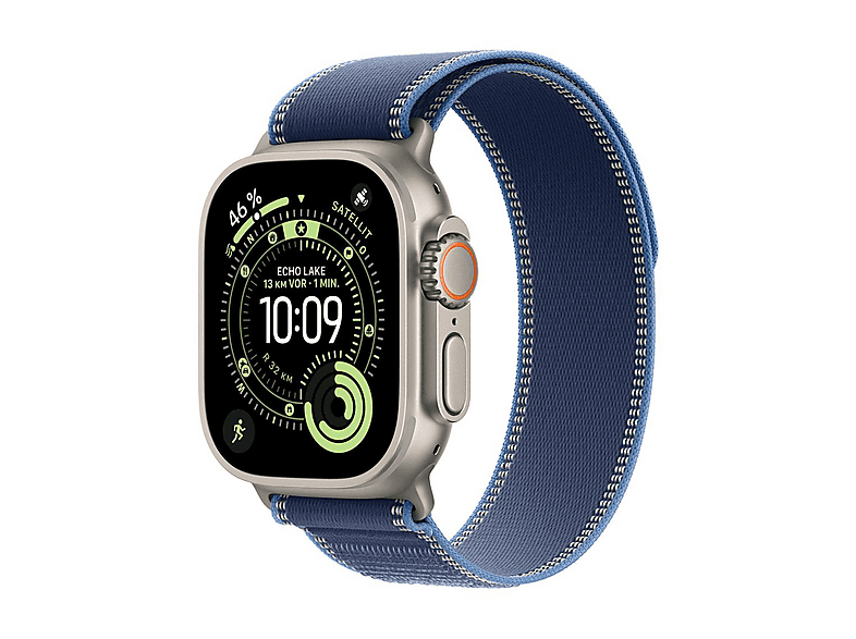 APPLE 49 mm Trail Loop (M/L), Ersatzarmband, Blau/Hellblau