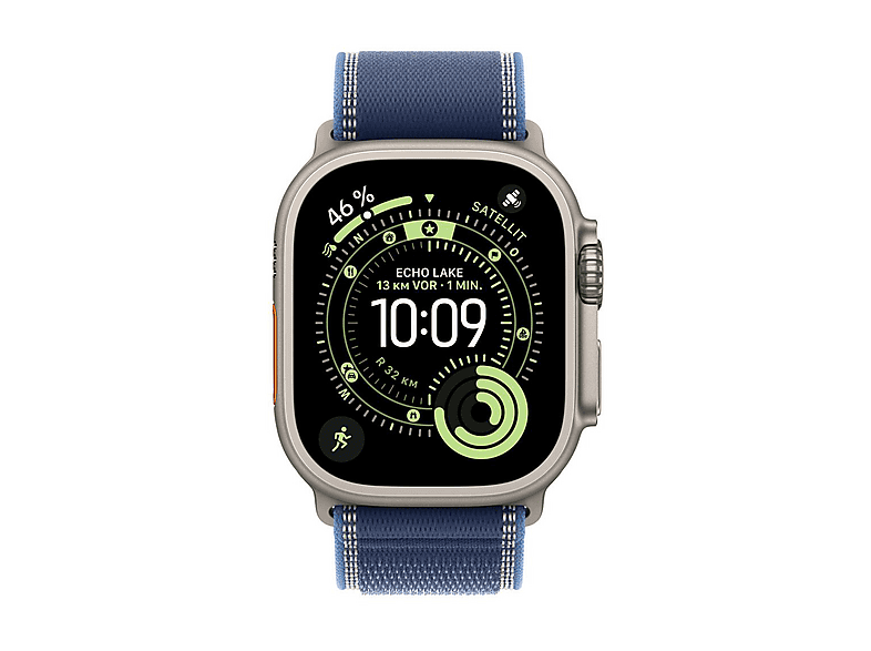 APPLE 49 mm Trail Loop (M/L), Ersatzarmband, Blau/Hellblau