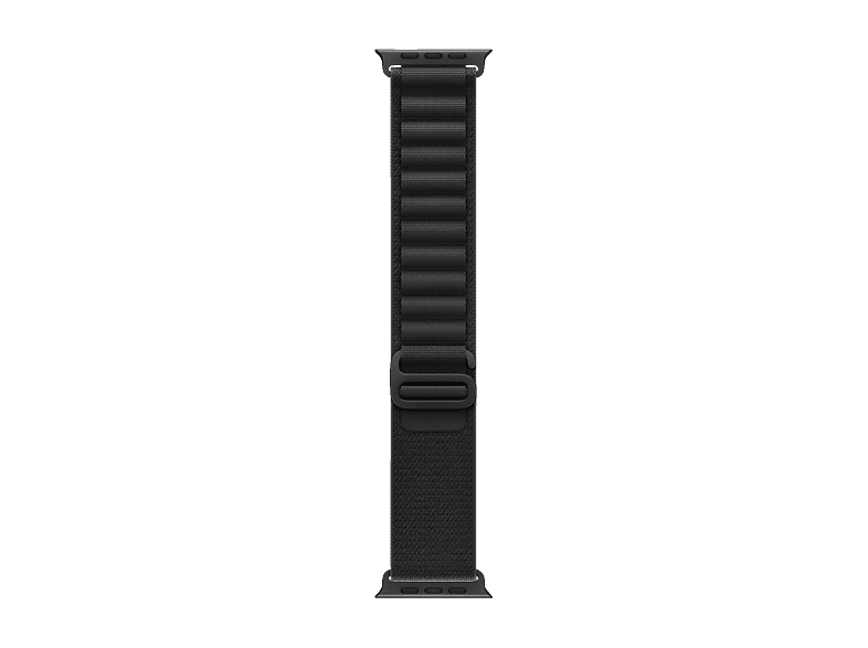 APPLE 49 mm Alpine Loop (L), Ersatzarmband, Schwarz Recyceltes Polyester, recyceltes Elastan, recyceltes Titan