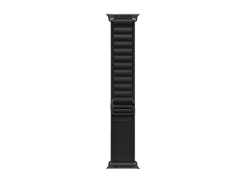 APPLE 49 mm Alpine Loop (S), Ersatzarmband, Schwarz Recyceltes Polyester, recyceltes Elastan, recyceltes Titan