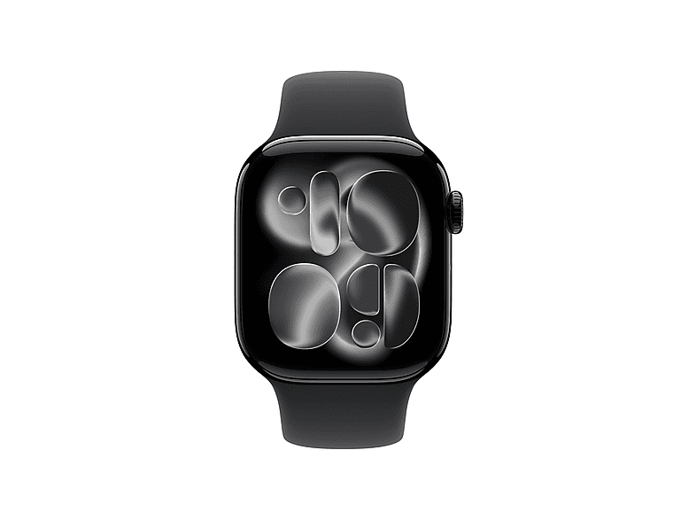 Schwarzes Gummi Armband M/L