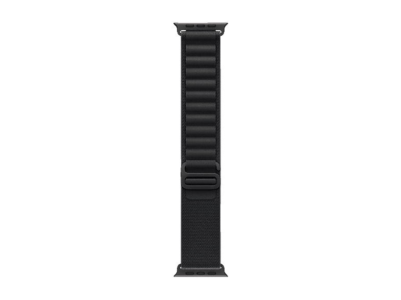 APPLE 49 mm Alpine Loop (M), Ersatzarmband, Schwarz Recyceltes Polyester, recyceltes Elastan, recyceltes Titan