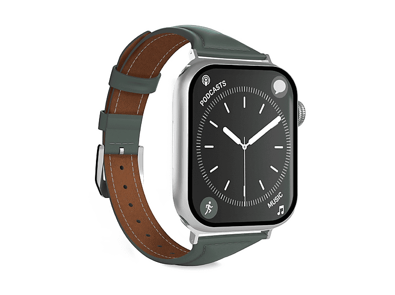 Cinturino Apple Watch SE - 10, 38-40-41-42mm PURO PETITE Verde, Pelle