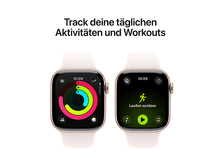 Thumbnail - APPLE Watch Series 11 GPS 42, 2025 Smartwatch Aluminiumgehäuse Fluorelastomer, 150-200 mm, Rosegold/Blush