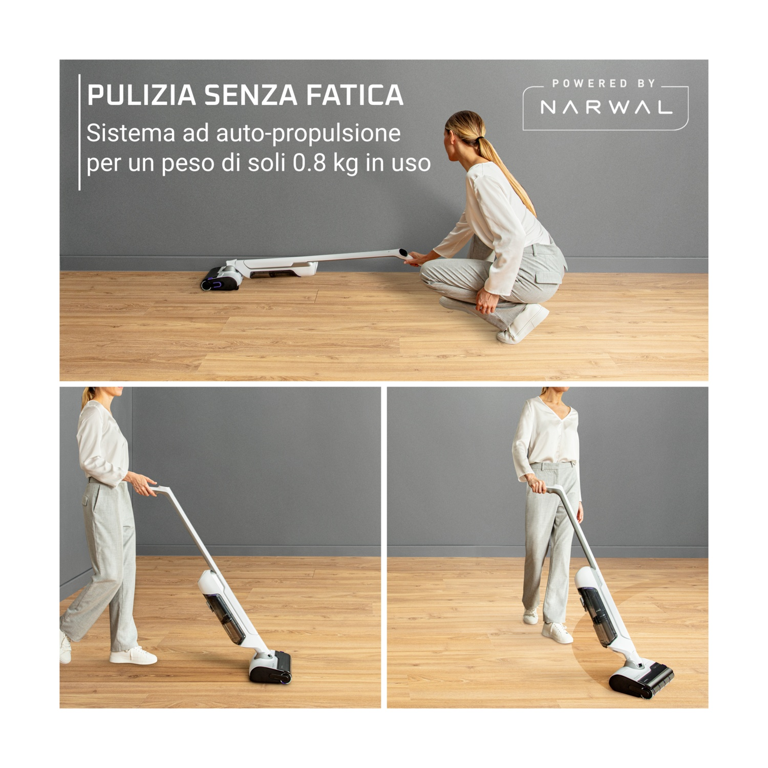 Jantex HZ845 Coppia Ricambi Microfibra per Scopa V | Pulizia Rapida Pavimenti