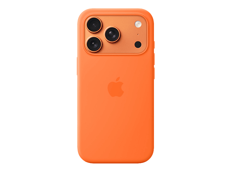 Coque en silicone Apple MagSafe pour iPhone 17 Pro Orange
