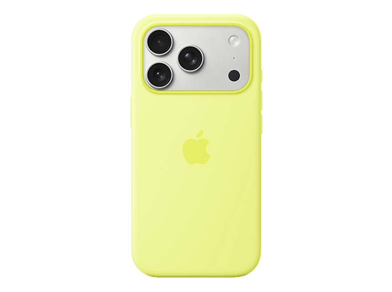 Apple Silicone Case with MagSafe for iPhone 17 Pro Neon Yellow