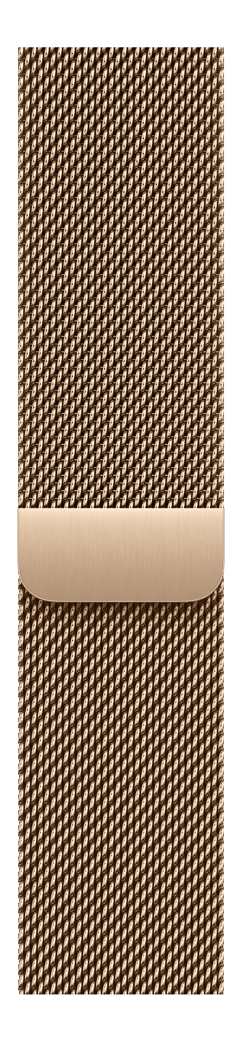 Nahaufnahme eines goldenen Metallnetzes mit horizontalem Balken. Der Hintergrund ist schwarz.