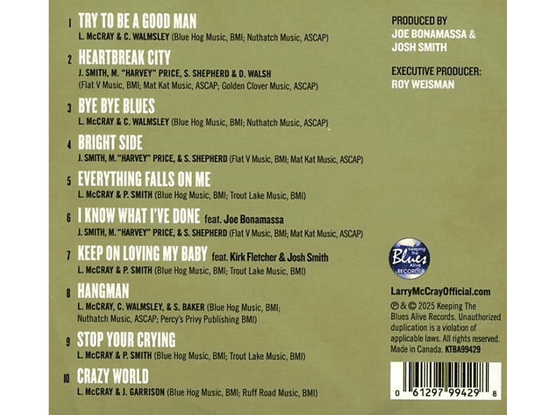 Thumbnail - Larry Mccray - Heartbreak City (CD)