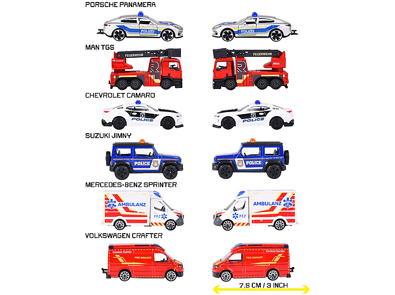Thumbnail - MAJORETTE Rescue Premium Cars (sortiert) Spielzeugauto