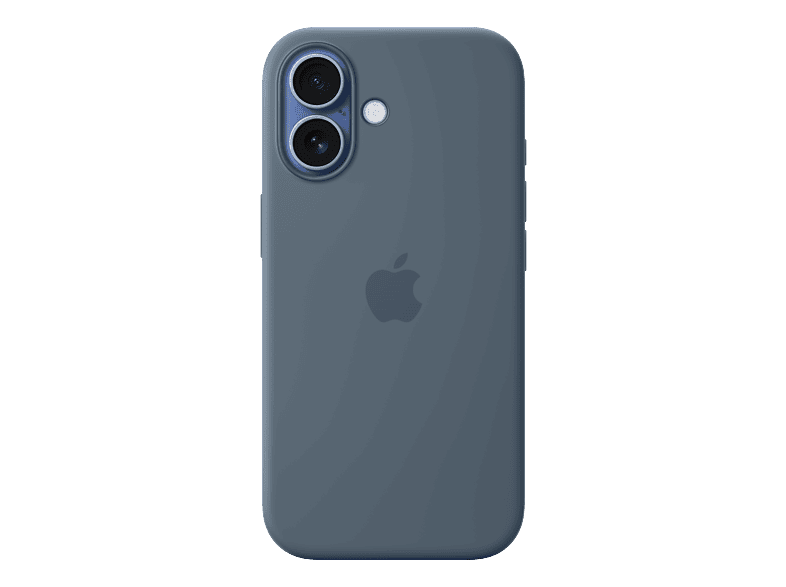 APPLE Silikon Case mit MagSafe, Backcover, Apple, iPhone 17, Anchor Blue