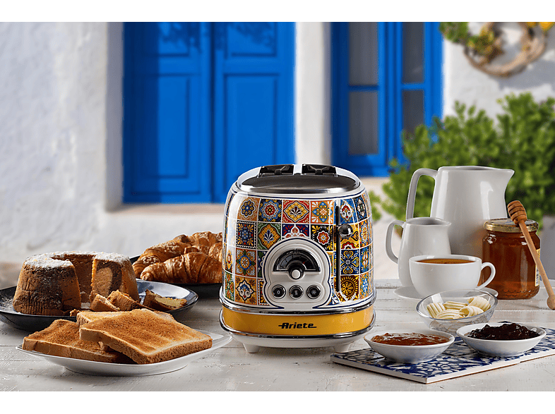 Ariete 0155PO Toaster (Positano, 815 Watt, Schlitze: 2) — Foto 2 von 5