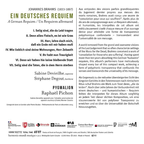 CD-Cover mit deutschem und französischem Text. Enthält Titel, Namen und Logos der Interpreten und Sponsoren.