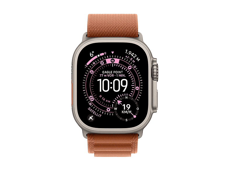 Thumbnail - APPLE 49 mm Alpine Loop (S), Ersatzarmband, Terracotta -Titan Natur