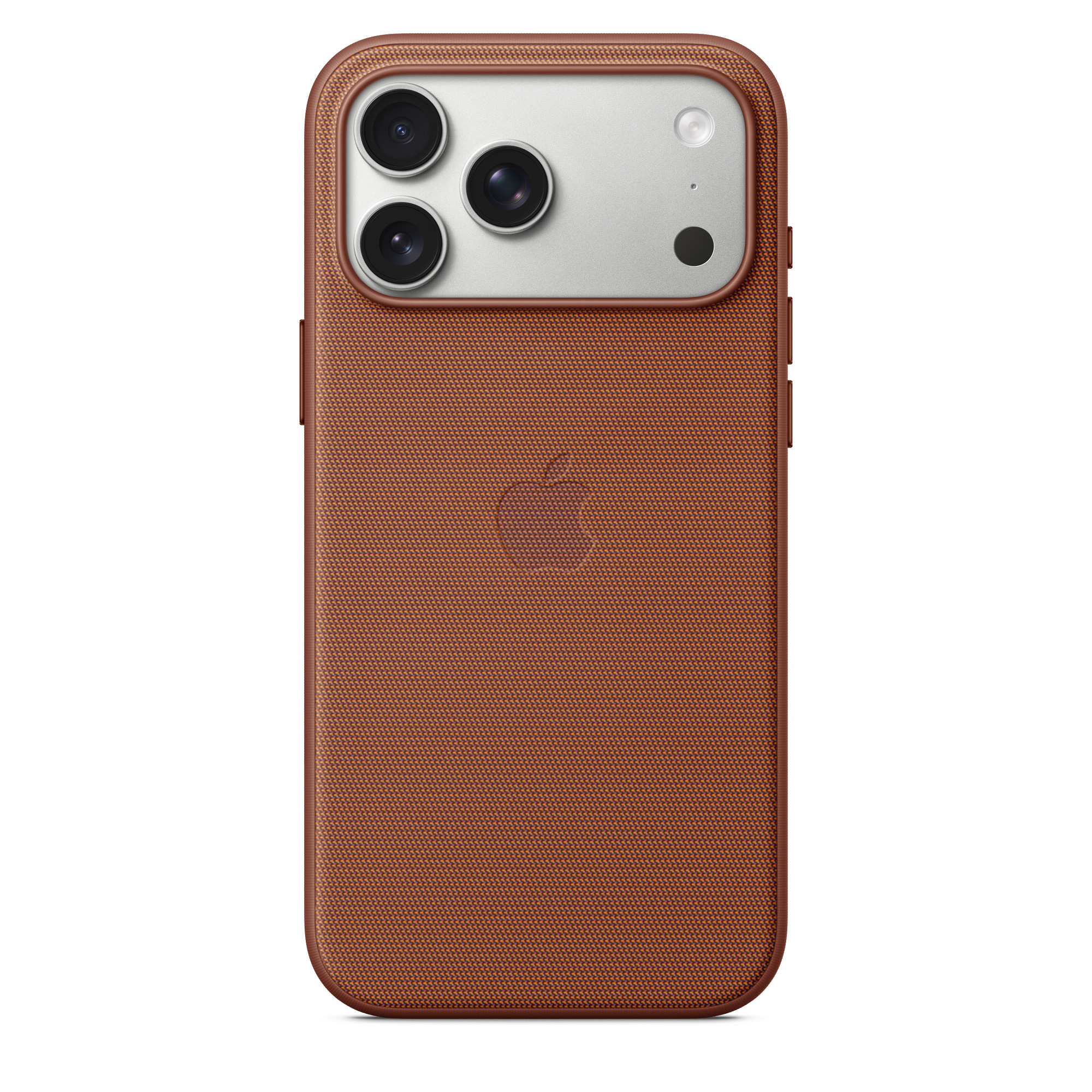 Barna telefontok, három kamerával és Apple logóval a hátoldalon.