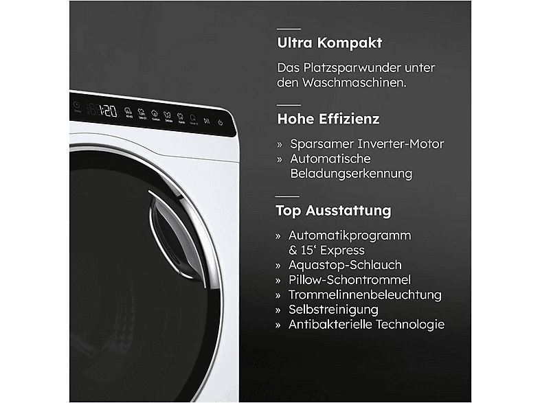 HAIER HW50-BP12307 MINI-WASHER Waschmaschine (5 kg, 1200 U/Min., A)