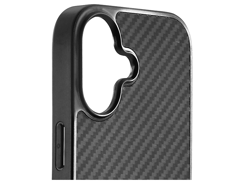Thumbnail - BLACK ROCK Robust Carbon, Backcover, Apple, iPhone 17, Schwarz