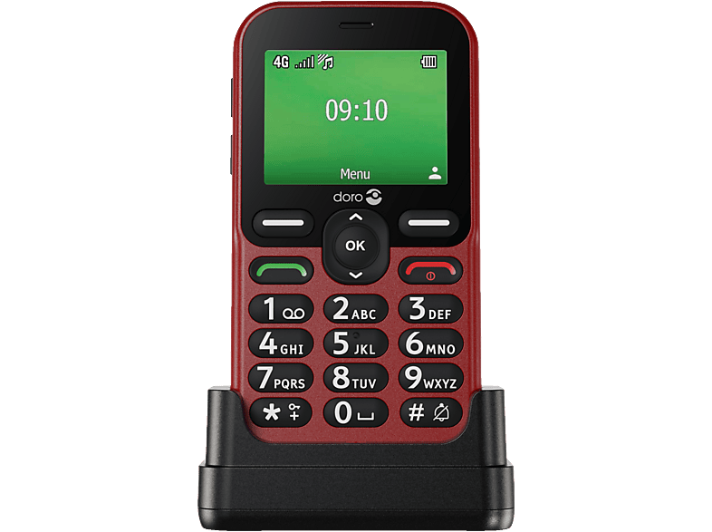 DORO Leva E10 Feature Phone, Red