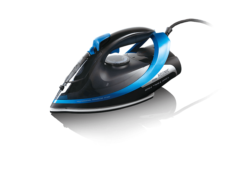 Żelazko parowe KOENIC KSI 2625 Steam Iron Czarny, niebieski