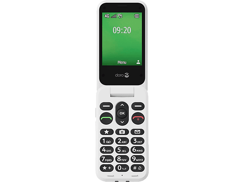 DORO Leva E22 Feature Phone, Red / White