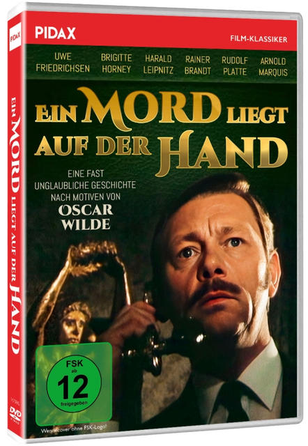 DVD-Cover: Mann mit Schnurrbart telefoniert, Titel: Ein Mord liegt auf der Hand.