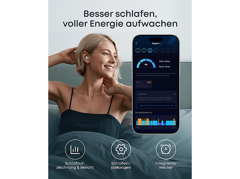 Anker Sleep A30; TWS-Schlaf-Earbuds — Foto 4 von 5