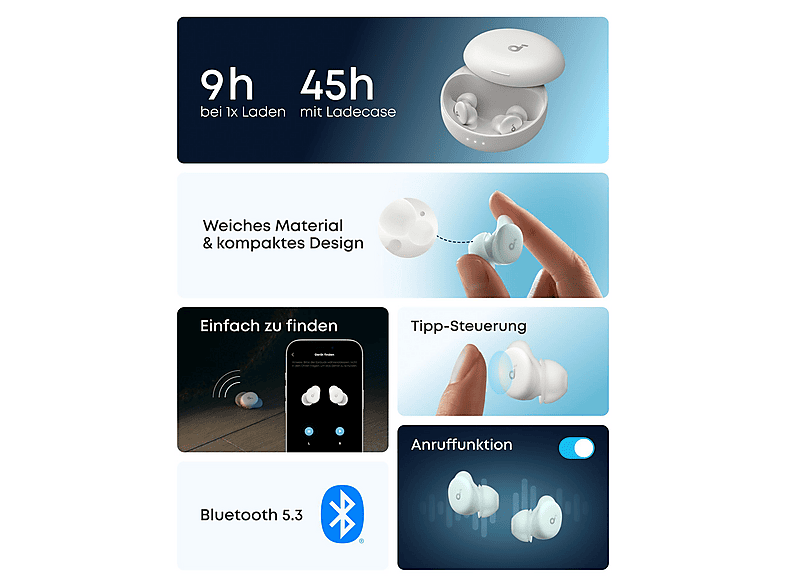 Anker Sleep A30; TWS-Schlaf-Earbuds — Foto 5 von 5