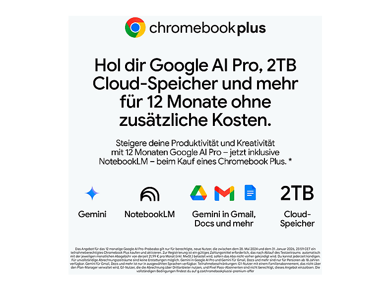 Thumbnail - ACER Chromebook Plus 515 (CB515-2HT-31TR), Laptop - 15,6 Zoll Intel® Core™ i3 i3-1315U 8 GB 256 UHD Graphics Google Chro...