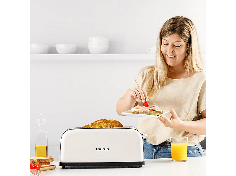 Taurus Tostador Vintage To1500x Crema 1500W Y 2 Ranuras Largas – imagen 2