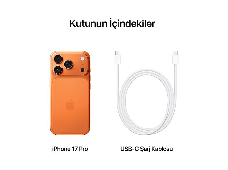 APPLE iPhone 17 Pro 256 GB Akıllı Telefon Kozmik Turuncu MG8H4TU/A