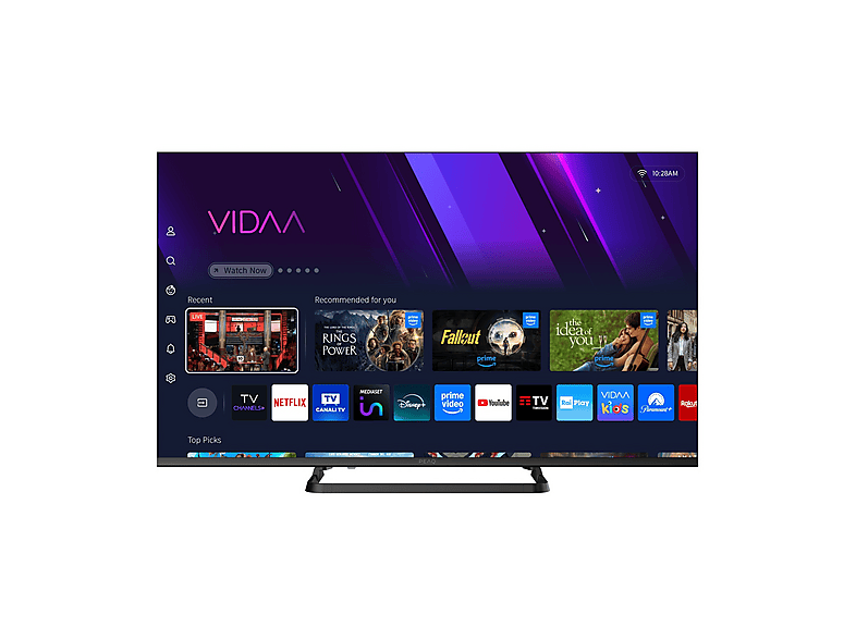 PEAQ PTV43VF-7025C TV LED, SMART TV, 43 ", Full-HD, Processore Quad Core CA53, Black, Classe F