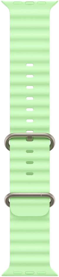 APPLE 49 mm-es élénk neonzöld Óceán szíj – natúr titán (MGCF4ZM/A)