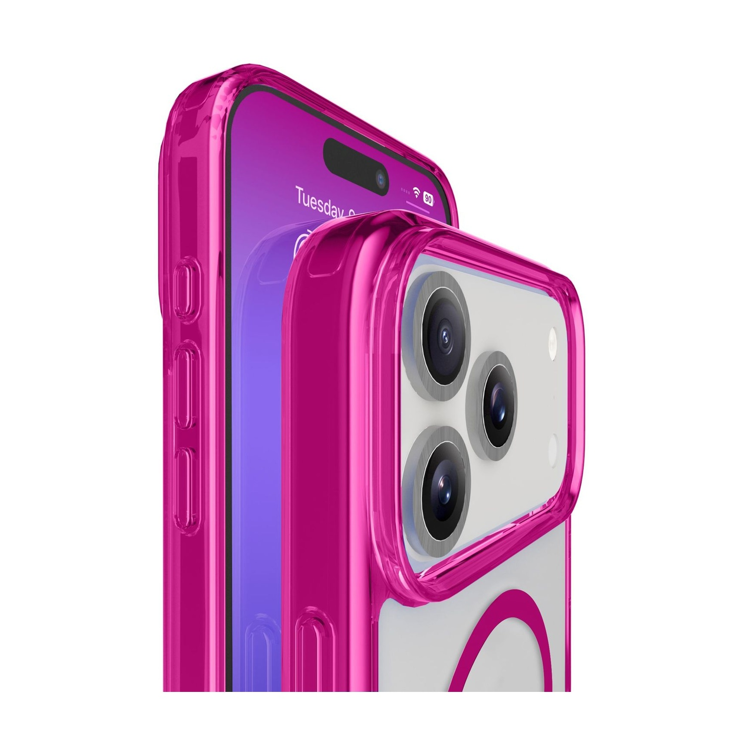 Cover magnetica per cellulare Cool Funda Magnética Cover Rosa silicone resistente Qi per iPhone 17 Pro Max