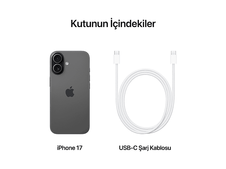 APPLE iPhone 17 256 GB Akıllı Telefon Siyah MG6J4TU/A Fiyat