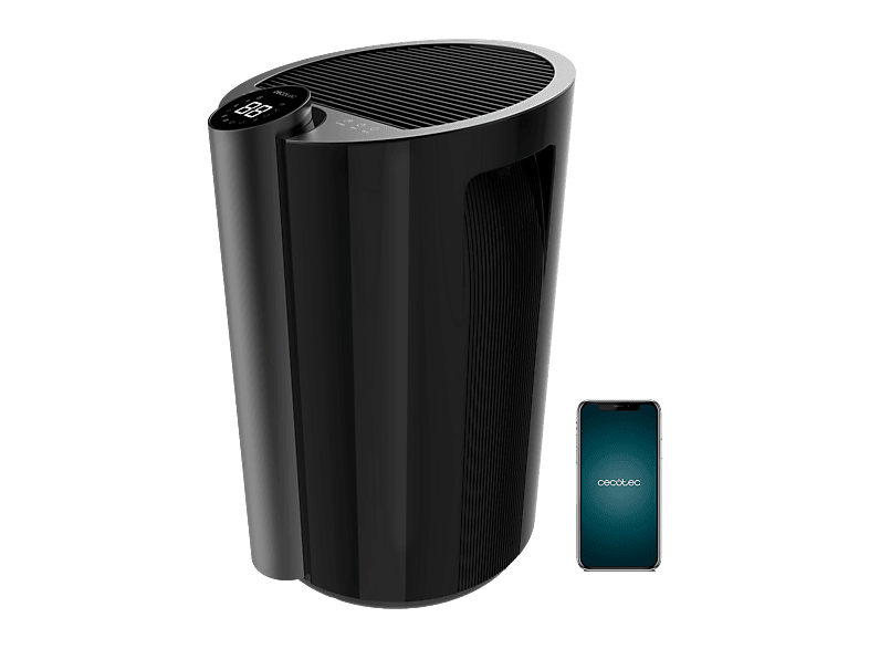 Deshumidificador - Cecotec BigDry 9000 Professional Connected, 4.5L, 90 m², Pantalla LED, Control táctil, Wi-Fi, 20 L/día, Negro