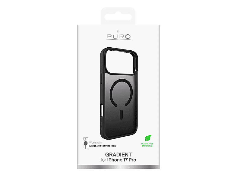 Etui SBS Gradient Cover MagSafe do iPhone 17 Pro PUIPC17P63GRADBLK Czarny