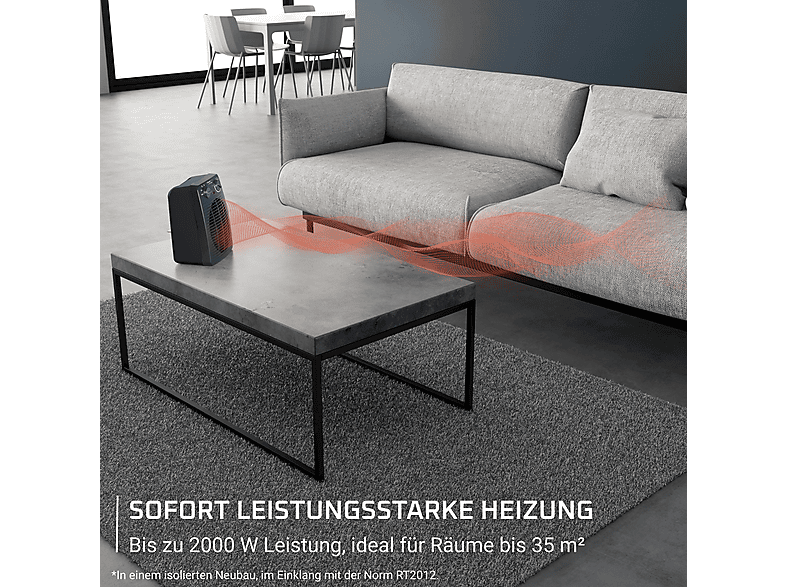 Thumbnail - ROWENTA SO2211 Compact Power Heizlüfter (2000 Watt, Raumgröße: 35 m²)