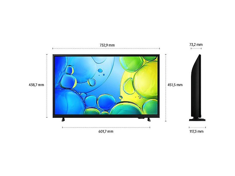 Samsung F6009 LED-TV 80 cm 32 Zoll EEK F (A - G) CI+, DVB-C, DVB-S2, DVB-T2, Full HD, Smart TV, WLA