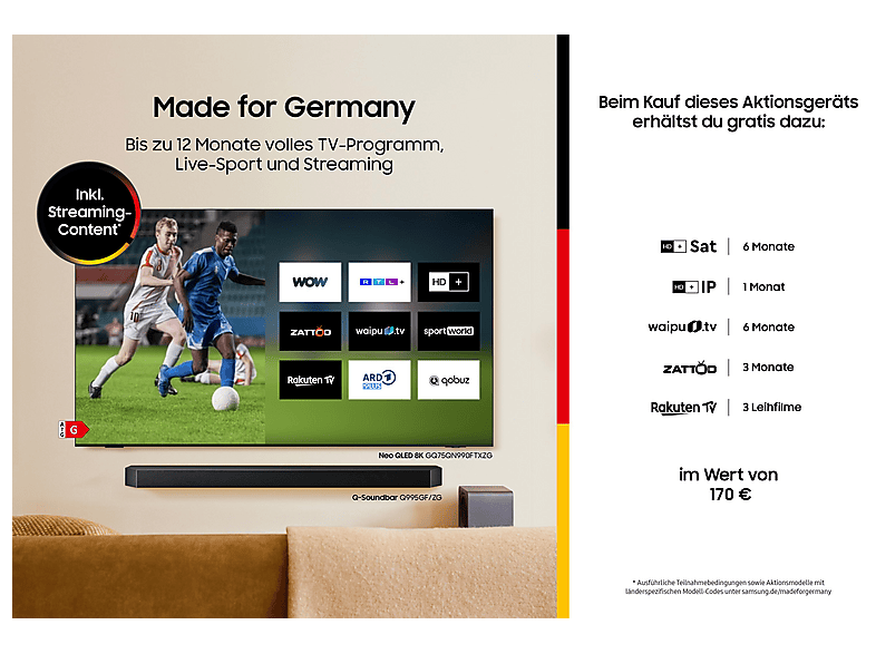 Samsung F6009 LED-TV 80 cm 32 Zoll EEK F (A - G) CI+, DVB-C, DVB-S2, DVB-T2, Full HD, Smart TV, WLA