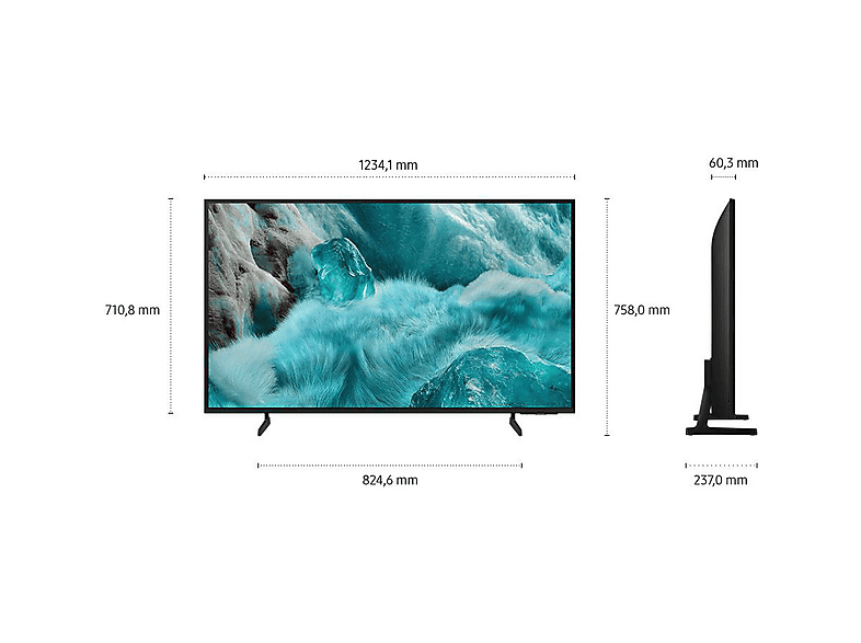 SAMSUNG GQ55Q7F QLED TV Vision AI Smart (Flat, 55 Zoll / 138 cm, UHD 4K, SMART TV)