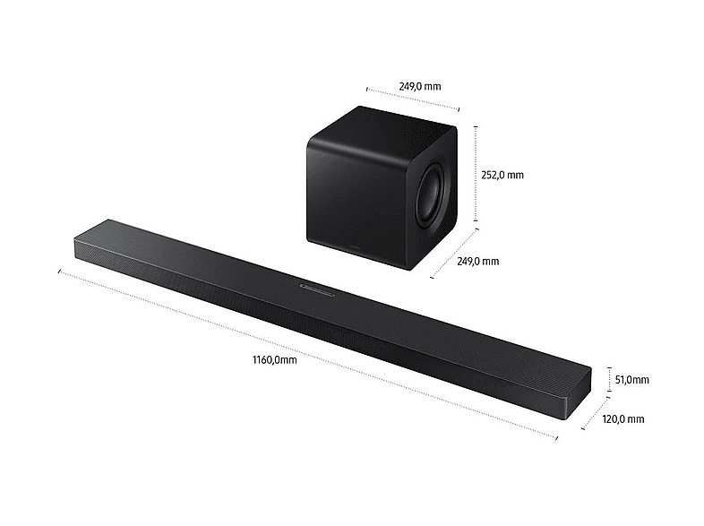 Thumbnail - SAMSUNG HW‑QS710GF/ZG, Soundbar, Titan Schwarz