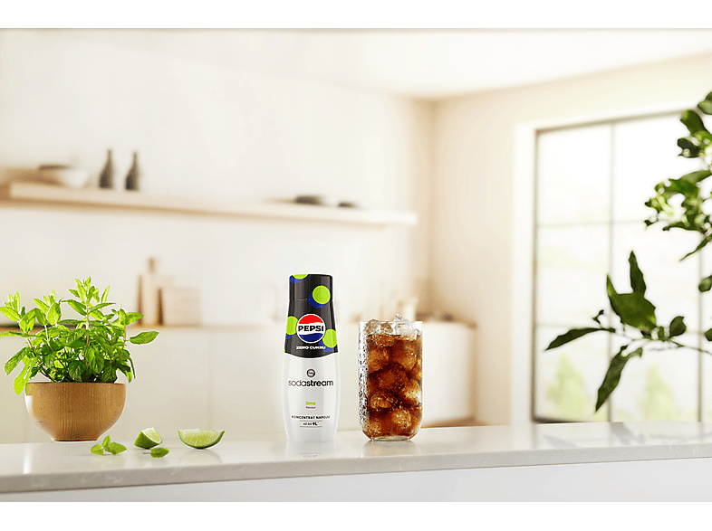 Syrop SODASTREAM Pepsi Lime Zero cukru 440ml – zdjęcie 3