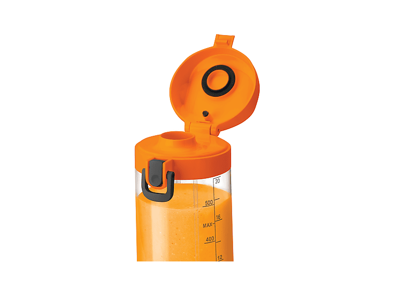 NUTRIBULLET Portable NBP003PA-MC, Akku-Smoothie-Maker, kompakt & tragbar, für Smoothies Shakes überall, Smoothie Maker Papaya (7,4 Volt, 590 ml)