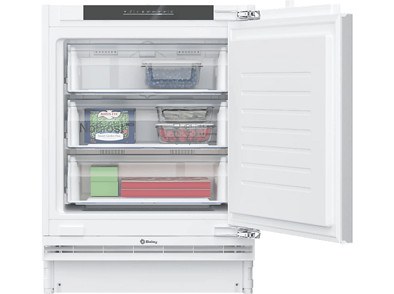 REACONDICIONADO Seminuevo Muy bueno Congelador bajo encimera - Balay 3GUE033F, 85 l , 82 cm, Home Connect, No Frost, Sin panelar